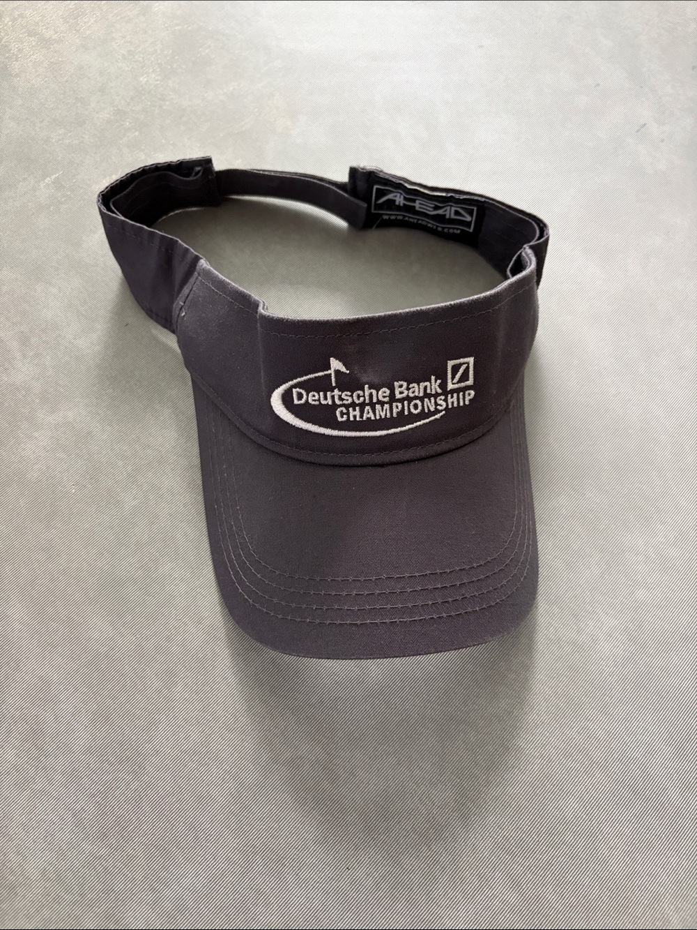 AHEAD Charcoal Gray Deutsche Bank Championship Visor